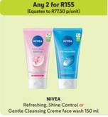 Nivea - Refreshing, Shine Control  offers at R 77,5 in Makro