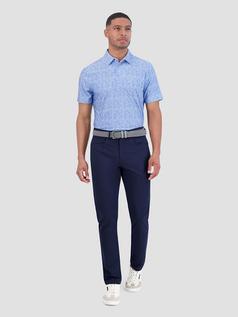 Broken Record Tech Jersey Sports Fit Polo - Blue offers at R 79 in Ben Sherman