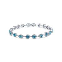 Blue Topaz and Diamond Bracelet offers at R 76950 in Deonne le Roux
