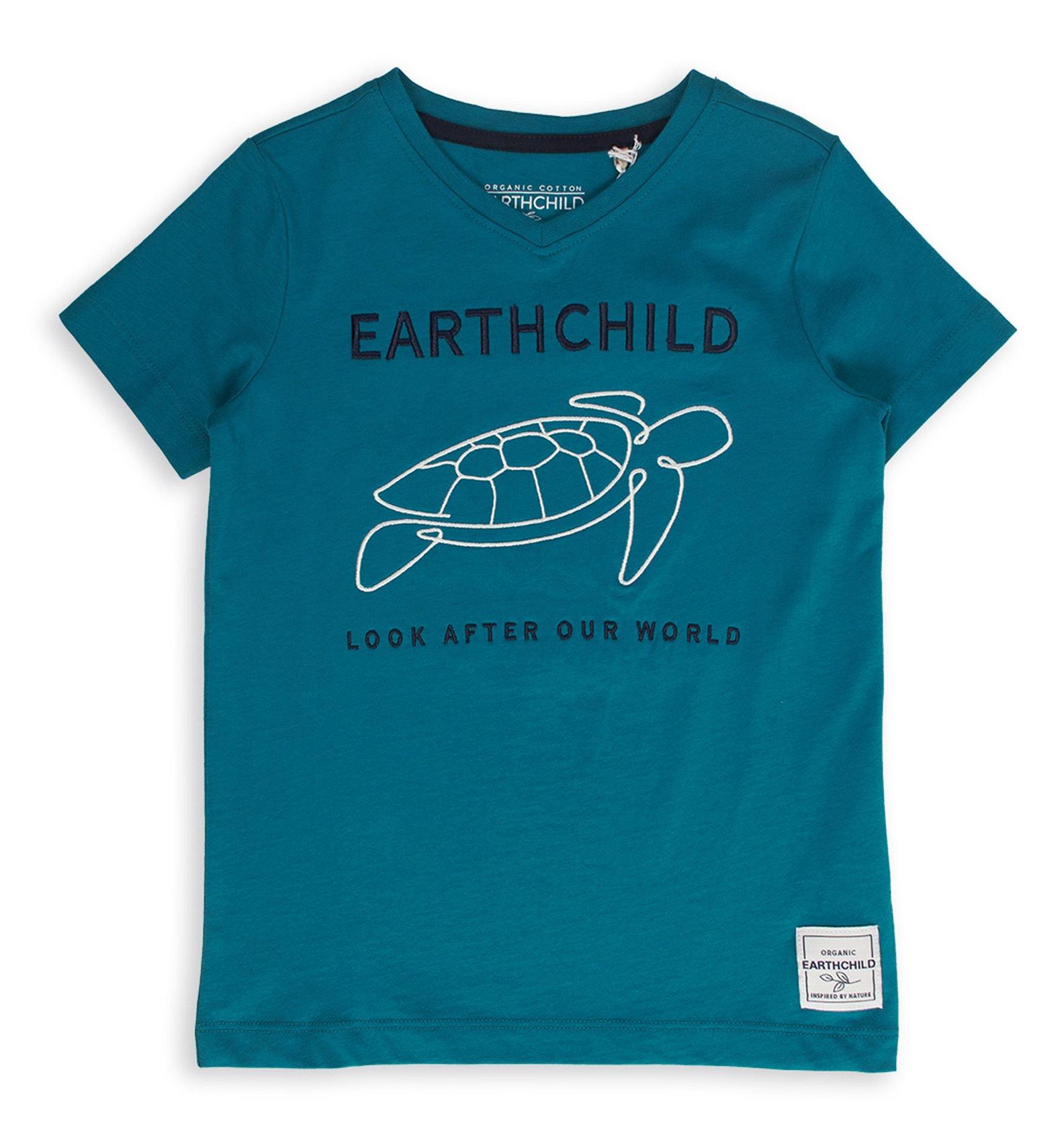 Kid Boy Teal Organic T-shirt offers at R 220 in Earthchild
