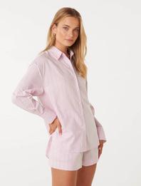 Sophie Stripe Poplin Shirt offers at R 595 in Forever New