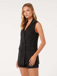 Sophia Linen Blend Waistcoat offers at R 895 in Forever New