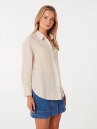 Willa Washed Linen Blend Shirt offers at R 645 in Forever New