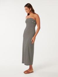 Allie Strapless Striped Midi Dress offers at R 995 in Forever New