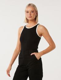Charlie Contrast Trim Tank Top offers at R 445 in Forever New