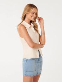 Kathleen Linen Sleeveless Shirt offers at R 545 in Forever New