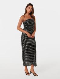 Maisy Ruched Side Midi Dress offers at R 1345 in Forever New