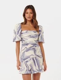 Abigail Printed Puff Sleeve Mini Dress offers at R 1195 in Forever New