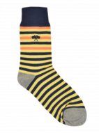 Navy/Yellow Stripe Socks offers at R 199 in Kurt Geiger