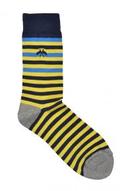 Yellow/navy Fine Stripe Socks offers at R 199 in Kurt Geiger