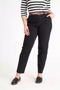 BELTED CHINO PANTS BLACK offers at R 399 in Miladys