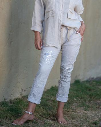 Follow Me Drawstring Pants | Beige offers at R 1150 in The Hip Shop