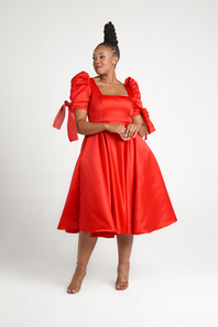 Skhathi Collection Red Duchess Dress offers at R 1699 in The Space