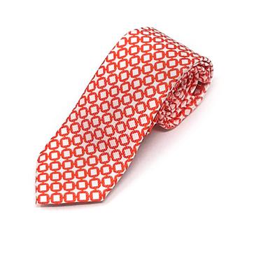 Red and white woven geometric tie offers at R 10,43 in Twill