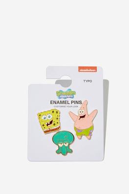 SpongeBob SquarePants Enamel Pins 3 Pack offers at R 149,99 in Typo