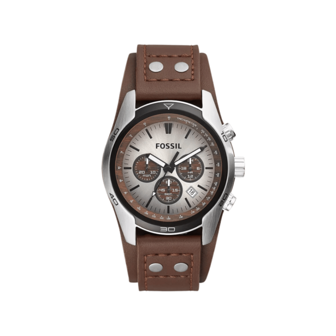 Fossil Coachman Chronograph Brown Leather Watch offers at R 3799 in Watches Unlimited