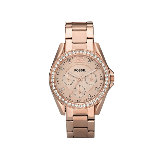 Fossil Riley Multifunction Rose Gold-Tone Stainless Steel Watch offers at R 3799 in Watches Unlimited