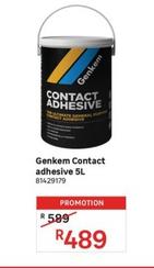 Genkem - Contact Adhesive 5 L offers at R 489 in Leroy Merlin