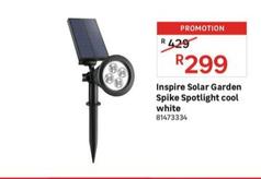 Inspire Solar Garden Spike Spotlight Cool White offers at R 299 in Leroy Merlin