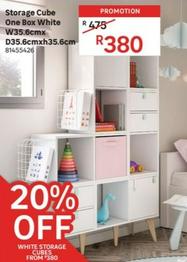 Storage Cube One Box White offers at R 380 in Leroy Merlin