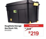 Roughtote Storage Box Black 110l offers at R 219 in Leroy Merlin