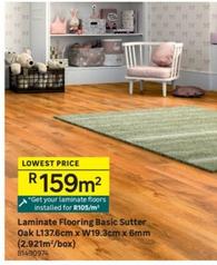 Laminate Flooring Basic Sutter Oak offers at R 159 in Leroy Merlin