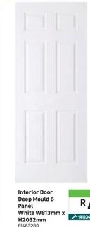 Interior Door Deep Mould 6 Panel White offers at R 429 in Leroy Merlin