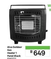 Alva - Outdoor Gas Heater 1 Panel Black offers at R 649 in Leroy Merlin