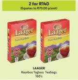 Laager - Rooibos Tagless Teabags 160's offers at R 70 in Makro