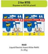 Raid - Liquid Electric Insect Killer Refill offers at R 57,5 in Makro