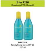 Everysun - Family Pump Spray offers at R 220 in Makro