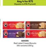 Bakers - Red Label Cream Biscuits offers at R 18,75 in Makro