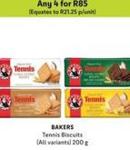 Bakers - Tennis Biscuits offers at R 21,25 in Makro