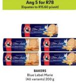 Bakers - Blue Label Marie offers at R 15,6 in Makro