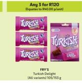 Fry's - Turkish Delight offers at R 40 in Makro