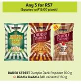 Baker Street - Jumpin Jack Popcorn/Diddle Daddle offers at R 19 in Makro