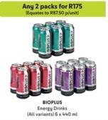 Bioplus - Energy Drinks offers at R 87,5 in Makro