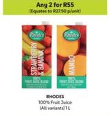 Rhodes - 100% Fruit Juice offers at R 27,5 in Makro