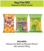 Willards - Cheese Curl Balls Or Monster Munch offers at R 10,67 in Makro
