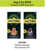 Jacobs - Coffee Capsules offers at R 65 in Makro