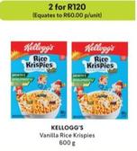 Kellogg's - Vanilla Rice Krispies offers at R 60 in Makro