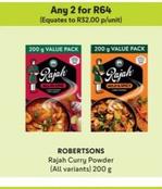 Robertsons - Rajah Curry Powder offers at R 32 in Makro
