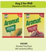Knorr - Aromat Trio Pack offers at R 24 in Makro