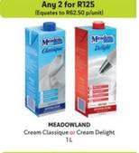Meadowland - Cream Classique Or Cream Delight offers at R 62,5 in Makro