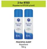 Peaceful Sleep - Repellent offers at R 75 in Makro
