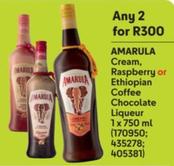 Amarula - Cream, Raspberry/Ethiopian Coffee Chocolate Liqueur offers at R 300 in Makro