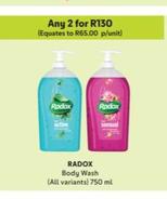 Radox - Body Wash offers at R 65 in Makro