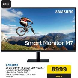 Samsung - 81 Cm (32'') Uhd Smart Led Monitor offers at R 8999 in Makro