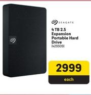 Seagate - 4 Tb 2.5 Expansion Portable Hard Drive offers at R 2999 in Makro