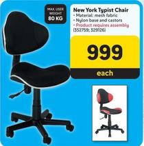 New York Typist Chair  offers at R 999 in Makro